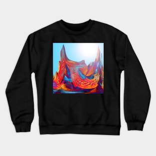 Landscape Bridges Abstract Crewneck Sweatshirt